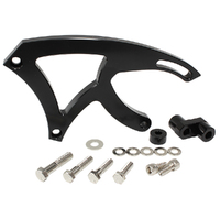 Aeroflow Billet Aluminium Power Steering Bracket Ford 302 351 Cleveland V8 Black