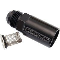 Aeroflow AF37-4099BLK Straight Dry Sump Scavenge Oil Filter -12AN Black Finish