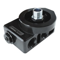 Aeroflow AF64-4112 Billet Aluminium Remote Filter & Oil Thermostat 3/4" Thread
