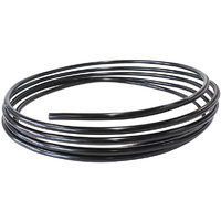 AEROFLOW AF66-3000BLK BLACK ALLOY HARD FUEL LINE ID 3/8" 9.5mm x 25ft 7.6M ROLL