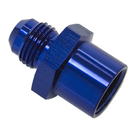 Aeroflow AF712-06 Blue Metric Female O-Ring Seal to AN Adapter M16 x 1.5 to -6AN