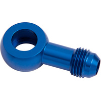 Aeroflow AF719-06 Alloy AN Banjo Fitting 12mm to -6AN Blue Finish