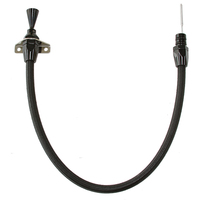 Aeroflow AF72-2500BLK Black Transmission Firewall Mount Dipstick Turbo 350 400