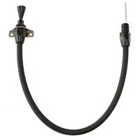 AEROFLOW AF72-2501BLK BLACK FIREWALL MOUNT FLEXI TRANS DIPSTICK - GM POWERGLIDE