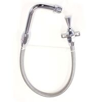 AEROFLOW FIREWALL MOUNT FLEXI STAINLESS STEEL TRANS DIPSTICK - FORD C4 PAN FILL
