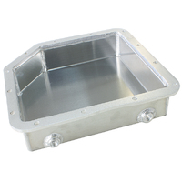 AEROFLOW 3" DEEP FABRICATED TRANSMISSION PAN - FOR GM TURBO 350 NATURAL FINISH