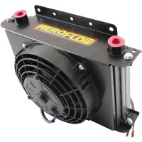 Aeroflow AF72-4125 25 Row Universal Modular Oil Cooler with Fan & Shroud -10