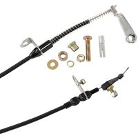 Aeroflow AF72-7005BLK Black Kickdown Cable Chrome for Ford AOD Transmission