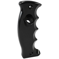 Aeroflow AF72-9913NLK Pistol Grip Drivers Side Single Button Shifter Plate Black