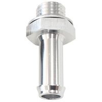 AEROFLOW AF734-00S METRIC BARB ADAPTER M18 X 1.5mm TO 3/8" SILVER FINISH