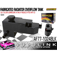 AEROFLOW FABRICATED RADIATOR OVERFLOW TANK BLACK FOR HOLDEN COMMODORE VX VY V8