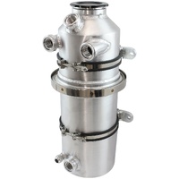 Aeroflow AF77-1053 Dry Sump Tank 11.3 L Raw Aluminium 16" Height x 9" Diameter