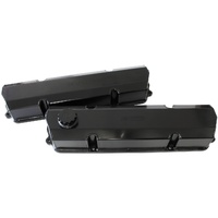 Aeroflow Af77-5004BLK Black Billet Rocker Covers for Early Holden V8 253 308