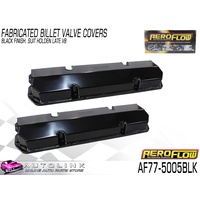 AEROFLOW AF77-5005BLK BLACK ALLOY ROCKER COVERS FOR HOLDEN VN VP VR VS VT V8 304