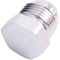 Aeroflow AF806-03 AN Flare Plug -3AN Silver Finish