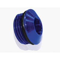 Aeroflow AF813-08 Slimline ORB Port Plug -8AN Blue Finish