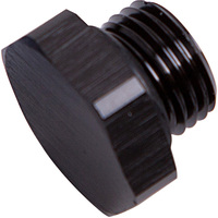 Aeroflow AF814-06BLK ORB Hex Port Plug -6AN Black Finish