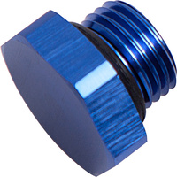 Aeroflow AF814-08 ORB Hex Port Plug -8AN Blue Finish