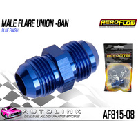 AEROFLOW AF815-08 MALE FLARE UNION BLUE -8AN 