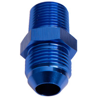 Aeroflow AF816-06-02 NPT to Straight Male Flare Adapter 1/8" to -6AN Blue