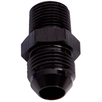 Aeroflow AF816-06-02BLK NPT to Straight Male Flare Adapter 1/8" to -6AN Black Finish