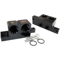 Aeroflow AF82-2009 90° Oil Block Adapter for GM LS V8 with Front or Rear Sump