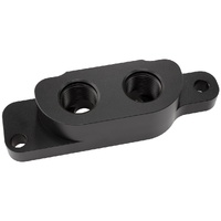 Aeroflow AF82-2013 Oil Block Adapter with 2 x Female -10ORB Ports for GM LS V8