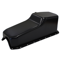 AEROFLOW AF82-9005BLK OIL PAN BLACK FOR SMALL BLOCK CHEV V8 LH DIPSTICK