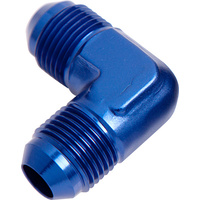 AEROFLOW AF821-08 90° MALE FLARE UNION -8AN BLUE FINISH