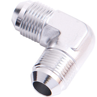 AEROFLOW AF821-08S 90° MALE FLARE UNION -8AN SILVER FINISH