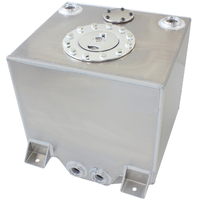 AEROFLOW ALUMINIUM 5 GALLON ( 19L ) FUEL CELL WITH CAVITY / SUMP 26 x 30 x 26cm