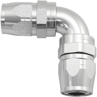Aeroflow AF853-16-16S 853 Series Cutter FullFlow 90° Dual Hose Ends -16AN Silver