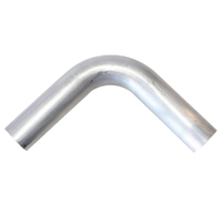 AEROFLOW AF8603-200 90° ALUMINIUM MANDREL BEND PIPE 2" 51mm DIA - 140mm LEG