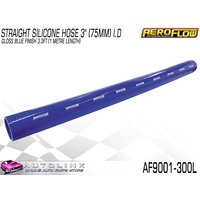 AEROFLOW 3" / 75mm ID STRAIGHT SILICONE HOSE BLUE 1 METRE LONG AF9001-300L