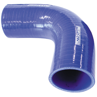 AEROFLOW AF9003-300 90 DEG SILICONE HOSE ELBOW 3" 75mm ID 120mm LEG GLOSS BLUE
