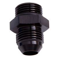 AEROFLOW AF920-08-10BLK BLACK STRAIGHT MALE FLARE ADAPTER -10 ORB TO -8AN