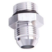 AEROFLOW AF920-08-10S SILVER STRAIGHT MALE FLARE ADAPTER -10 ORB TO -8AN