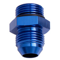 AEROFLOW AF920-10-08 STRAIGHT AN MALE FLARE ADAPTER TO ORB -10AN TO -8 ORB BLUE