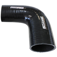 Aeroflow AF9203-300-200 Black 90° Silicone Reducer / Expander Hose 3" to 2" ID