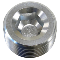 AEROFLOW AF932-06S NPT HEX PLIG 1/2" SILVER