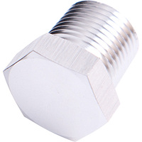 Aeroflow AF933-12S NPT Hex Head Plug 3/4" Silver