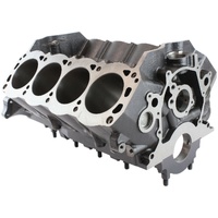 Aeroflow AF96-1011 Cast SB Ford 351W Engine Block 4.125" Bore 9.5" Deck 4 Bolt Cap