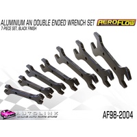 AEROFLOW BILLET DOUBLE ENDED 7 PIECE SPANNER SET AN WRENCH ALUMINIUM RACE DRAG
