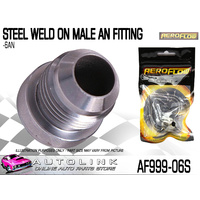 AEROFLOW AF999-06S STEEL WELD ON MALE BUNG -6AN FITTING