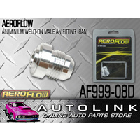 AEROFLOW AF999-08D ALUMINIUM WELD ON MALE BUNG -4AN FITTING