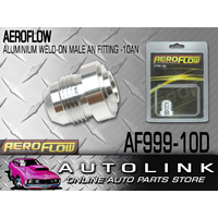 AEROFLOW AF999-10D ALUMINIUM WELD ON MALE BUNG -10AN FITTING