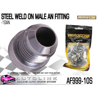 AEROFLOW AF999-10S STEEL WELD ON MALE BUNG -10AN FITTING
