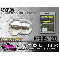 AEROFLOW AF999-12D ALUMINIUM WELD ON MALE BUNG -12AN FITTING