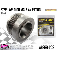 AEROFLOW AF999-20S STEEL WELD ON MALE BUNG -20AN FITTING