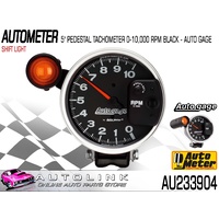 AUTOMETER AUTO GAGE MONSTER TACHO METER WITH SHIFT LITE 5" PEDESTAL MNT AU233904